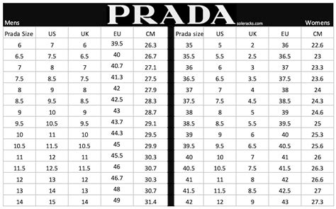 prada woman size chart|Prada shoe size conversion chart.